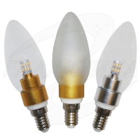 Лампа светодиодная Bonanza LED BC-C37.3A E14 3W 180Lm 2700K